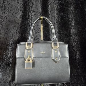 ALDO Black Structured Top-Handle Satchel